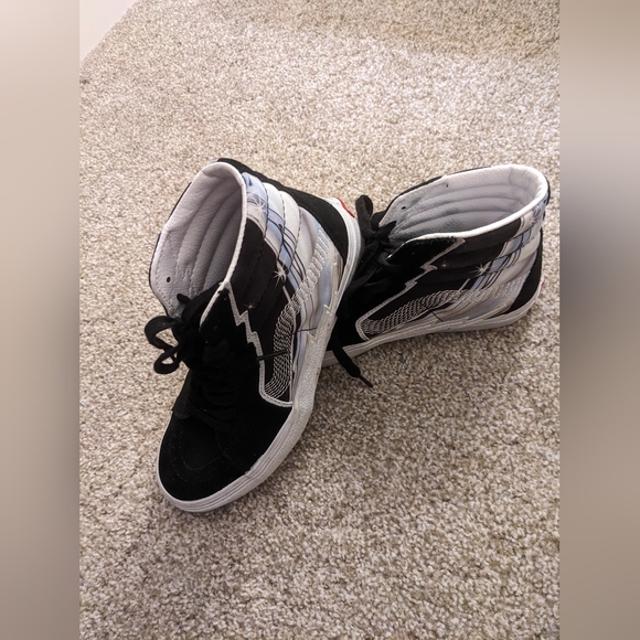VANS Off The Wall high top Sk8-Hi lighting bolt | Women's 8 Mens 6.5 - Picture 7 of 8